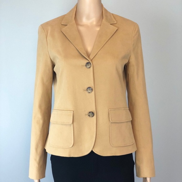 Theory Jackets & Blazers - Theory beige/ tan 3 button blazer jacket
8028